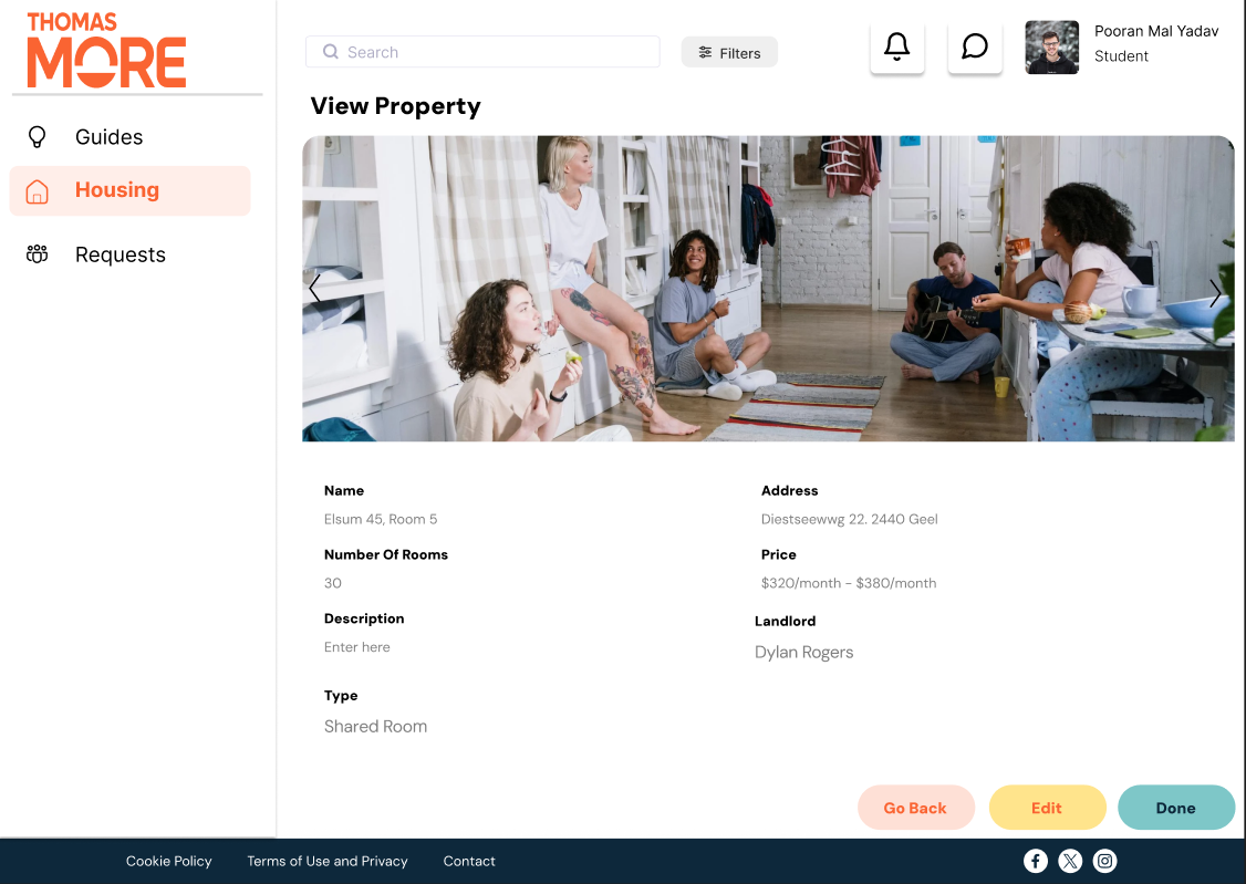 Property Listing Interface